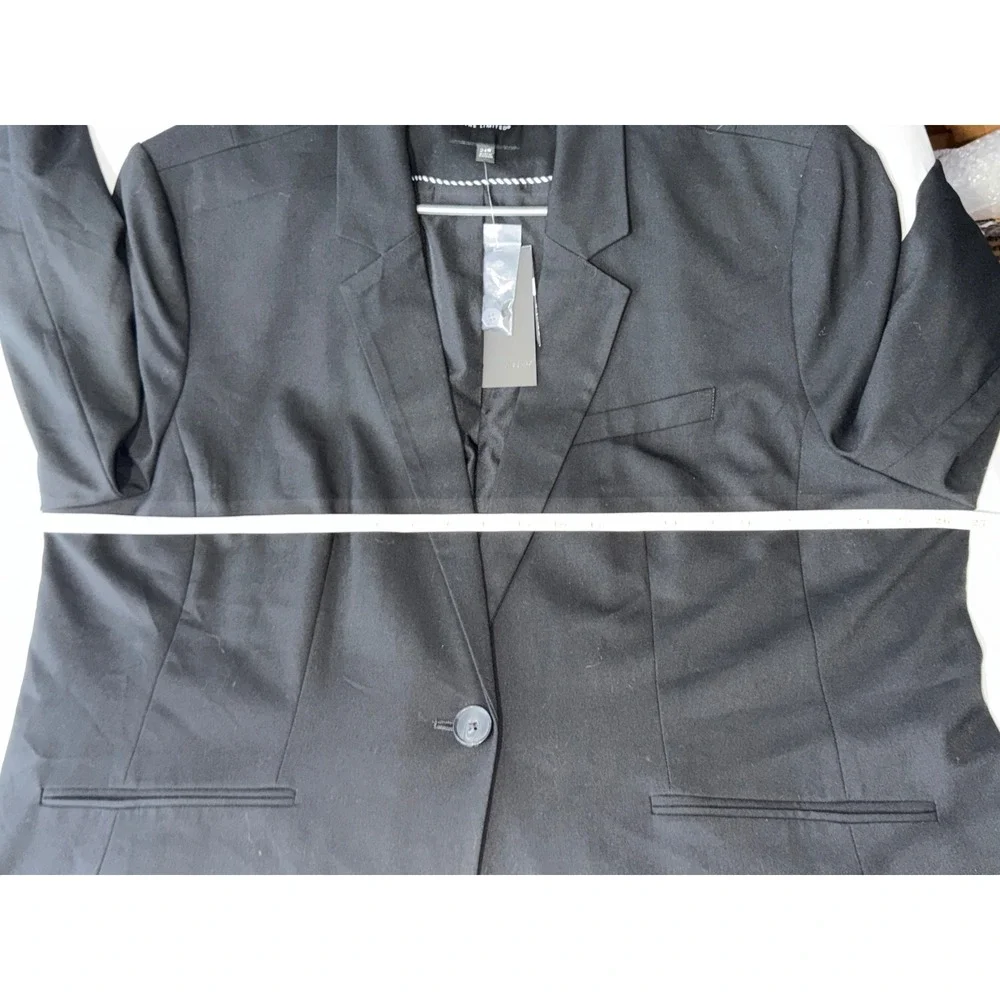 NWT The Limited Modern Essential Yearround Black Blazer Jacket 24W‎